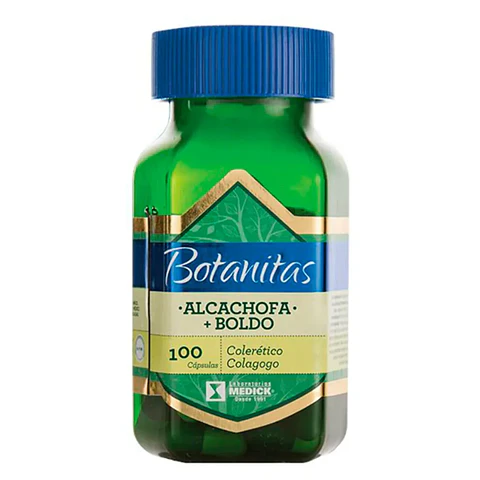 Alcachofa + Boldo 100 Cápsulas Botanitas