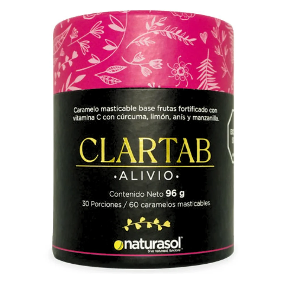 Clartab Alivio 60 Caramelos Masticables Naturasol 1