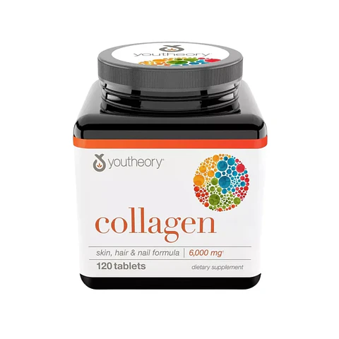 Collagen Biotin Youtheory Skin Hair and Nails Formula 120 Tab