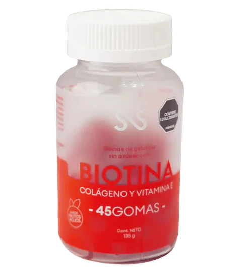 Biotina Colágeno y Vitamina E 45 Gomas Bio Cress 10
