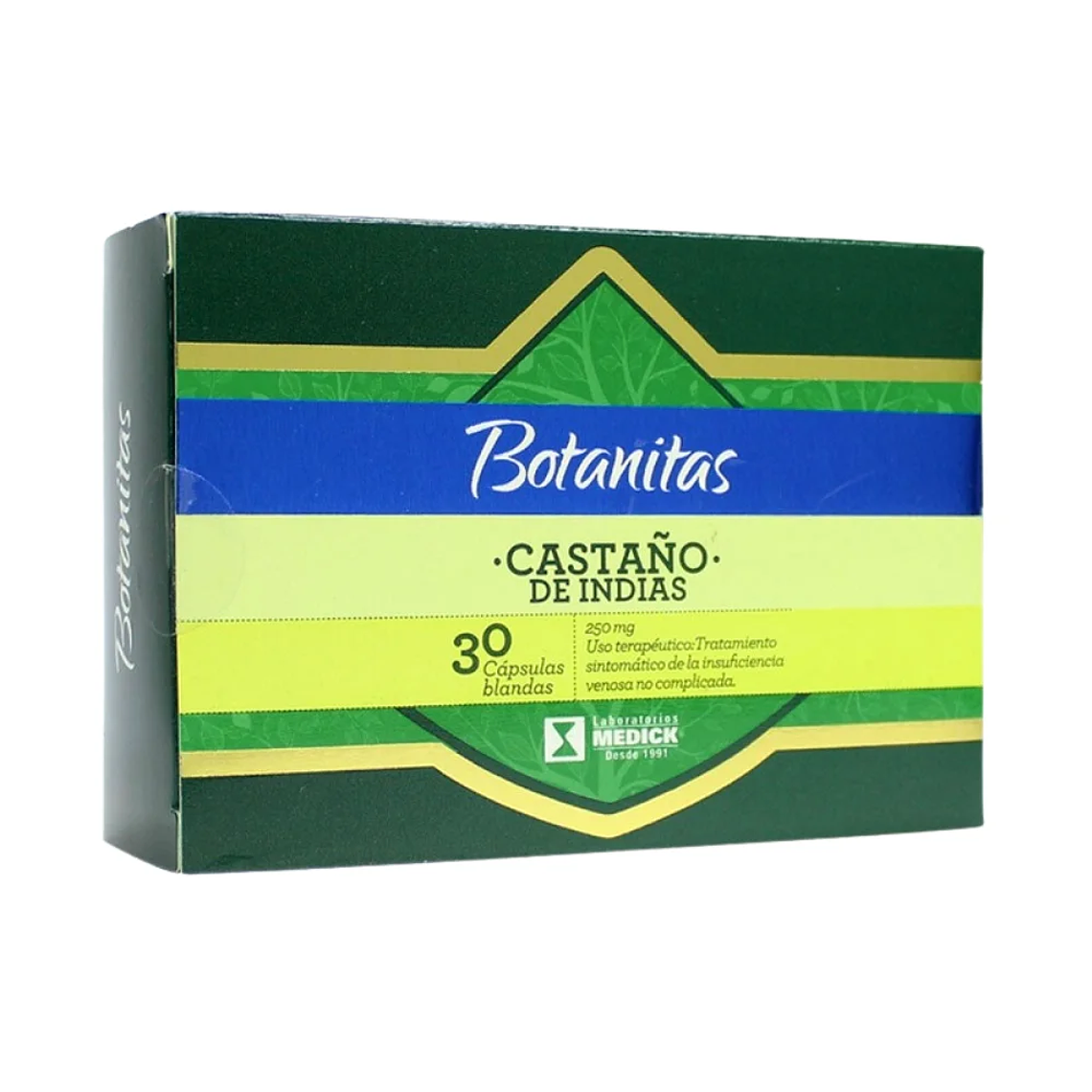 Castaño de Indias 250 mg 30 Cápsulas Botanitas 1