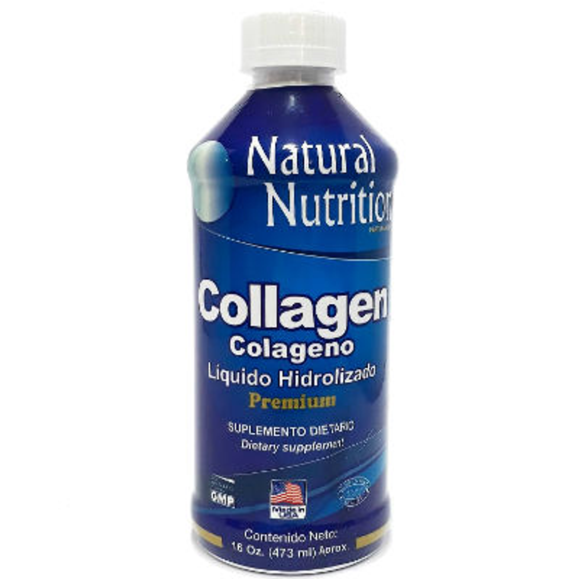 Collagen Colágeno Líquido Hidrolizado 16 Onz Natural Nutrition 1