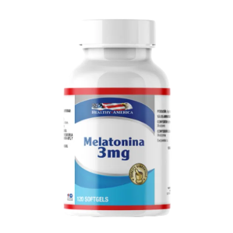 Melatonina 3 mg Healthy America 120 Softgels 1