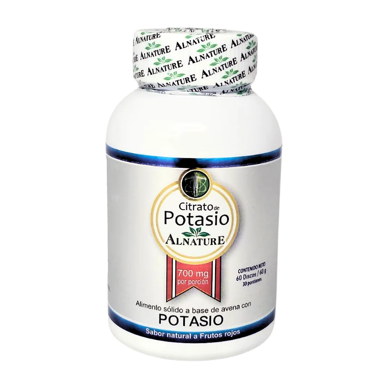 Citrato de Potasio 700 mg 60 Discos Alnature 1