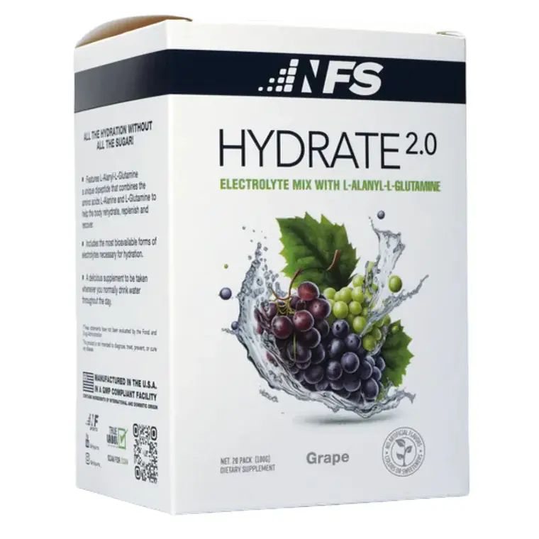 Hydrate 2.0 Electrolyte Mix Grape 20 Packs NFS 1