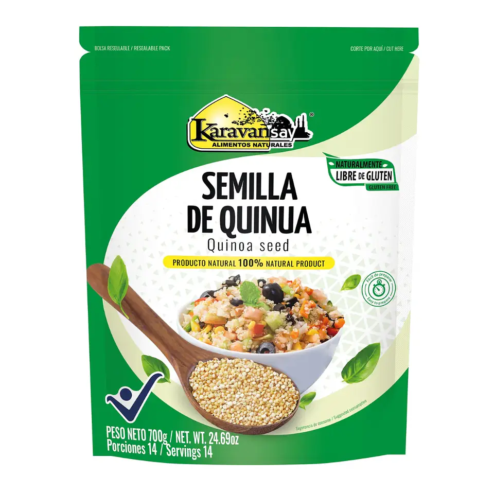 Semilla de Quinua Libre de Gluten Karavansay 700 gramos 1