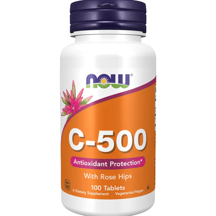 Vitamina C-500 Now 100 Tabletas  1