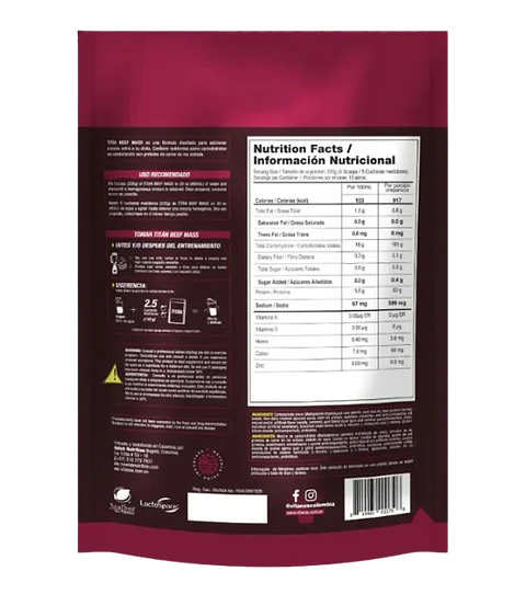 Titan Beef Mass 5 Libras Vitanas