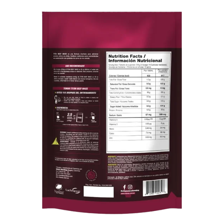 Titan Beef Mass 5 Libras Vitanas 2