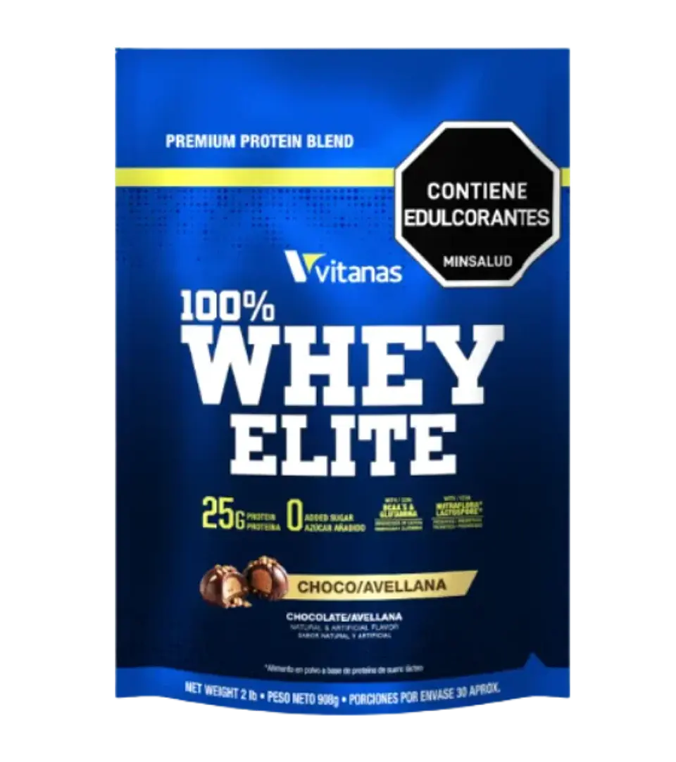 Whey Elite 100% Vitanas Choco Avellana 2 Lb 1
