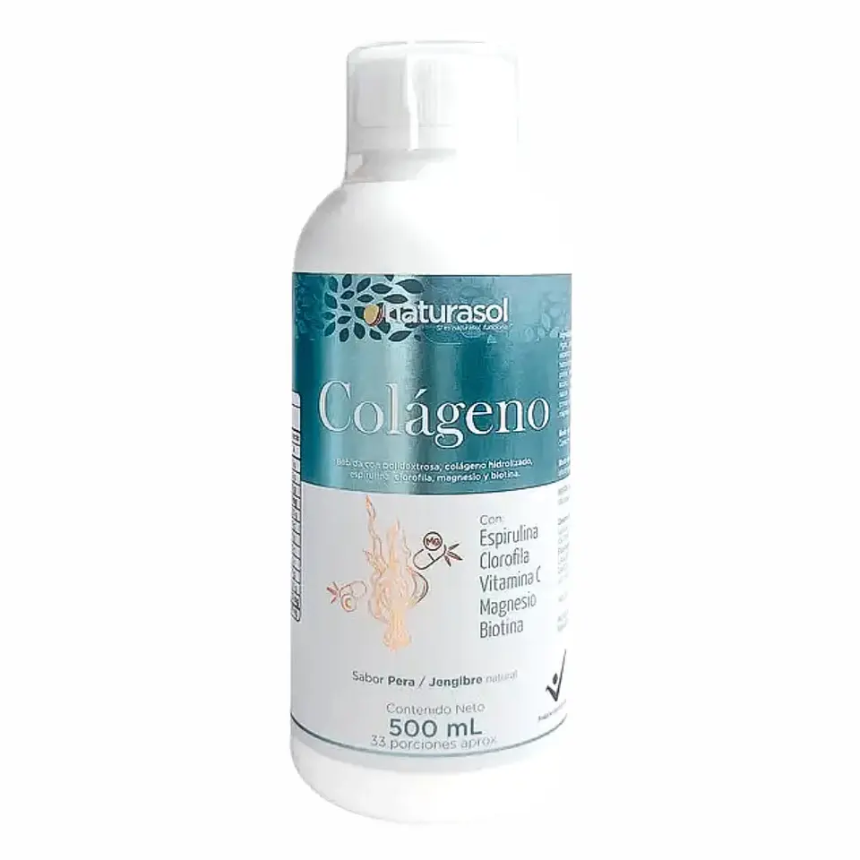 Colágeno Sabor Pera Jengibre 500 ml Naturasol 1