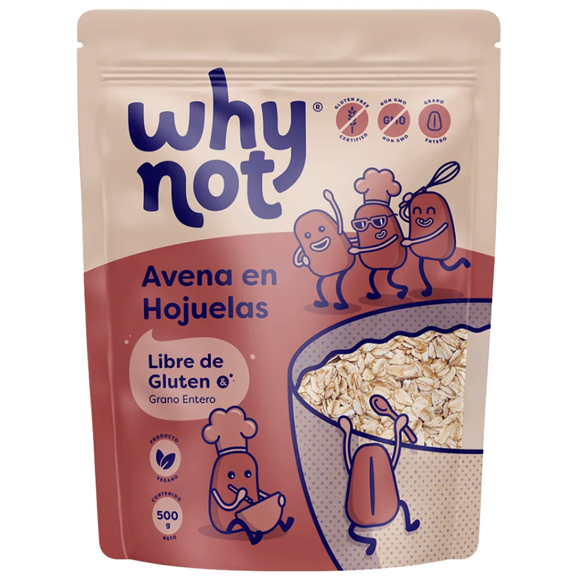 Avena en Hojuelas 500 gr Why Not 1