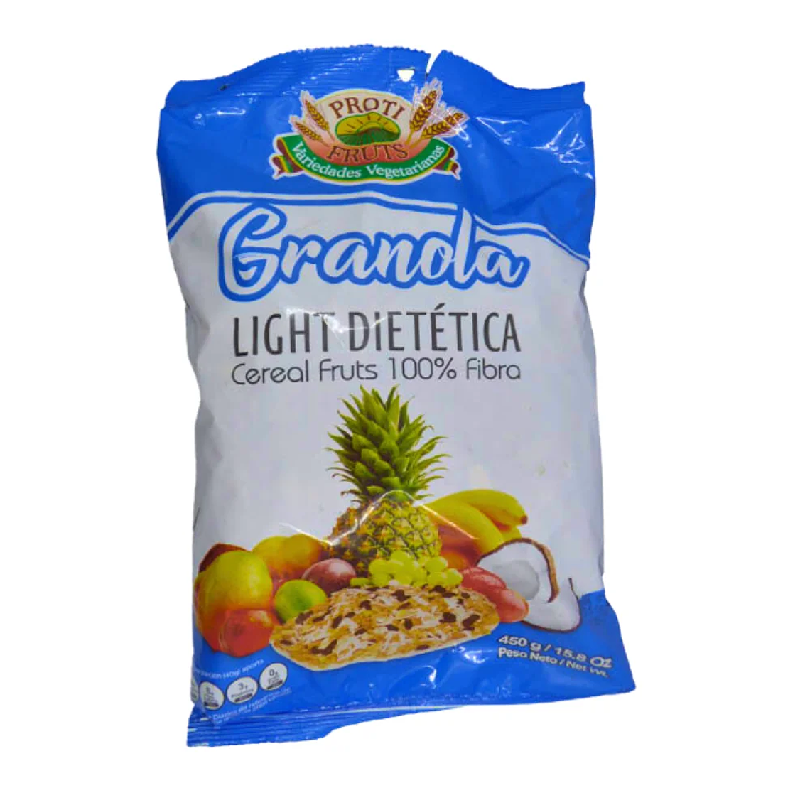 Granola Ligth Dietética Cereal Proti Fruts 450 gr 1