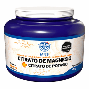 Citrato de Magnesio y Potasio 300 gr Natural Systems