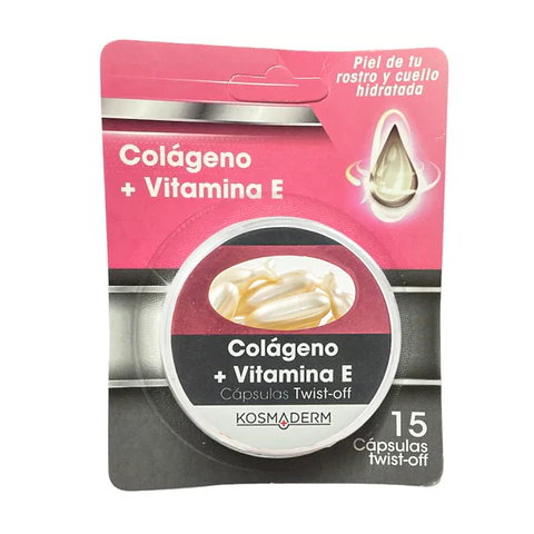 Colágeno y Vitamina E 15 Cápsulas Twist-off Kosmaderm