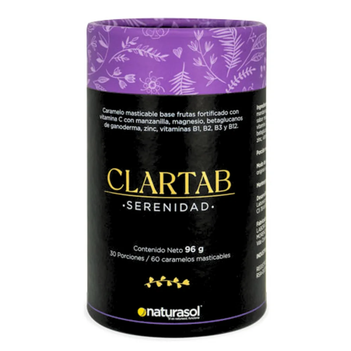 Clartab Serenidad 60 Caramelos Masticables Naturasol 1