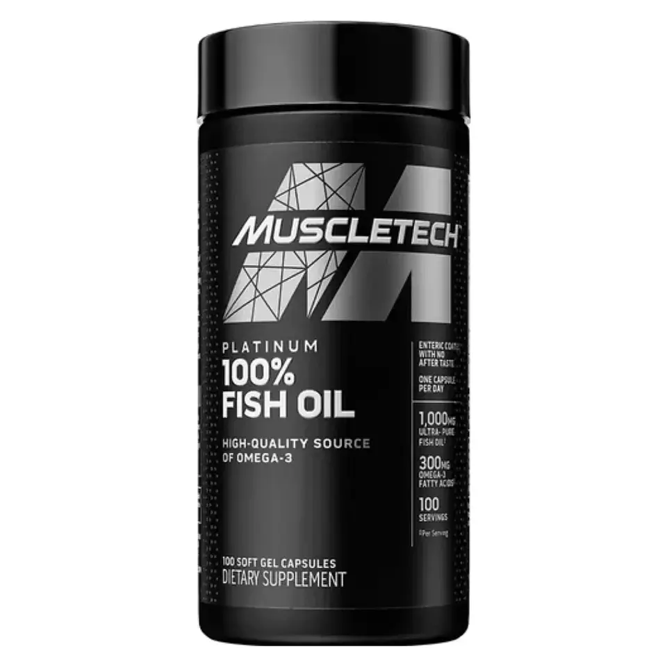 Fish Oil 100% 100 Softgels Muscletech 1