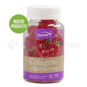 Colágeno y Biotina en Gomitas Funat 