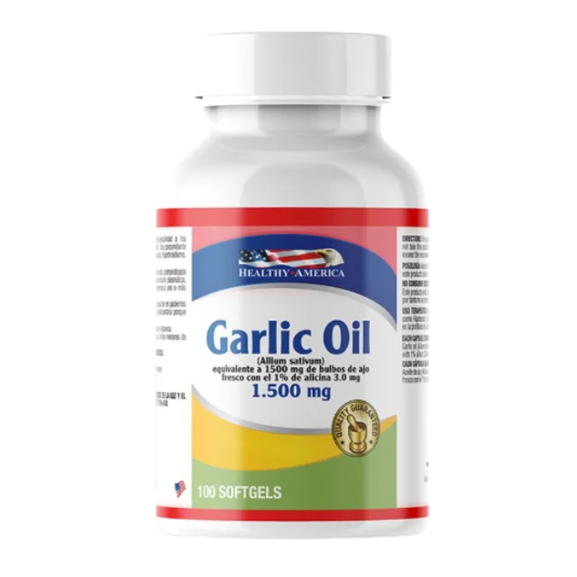Garlic Oil 1500 mg 100 softgels Healthy America 1