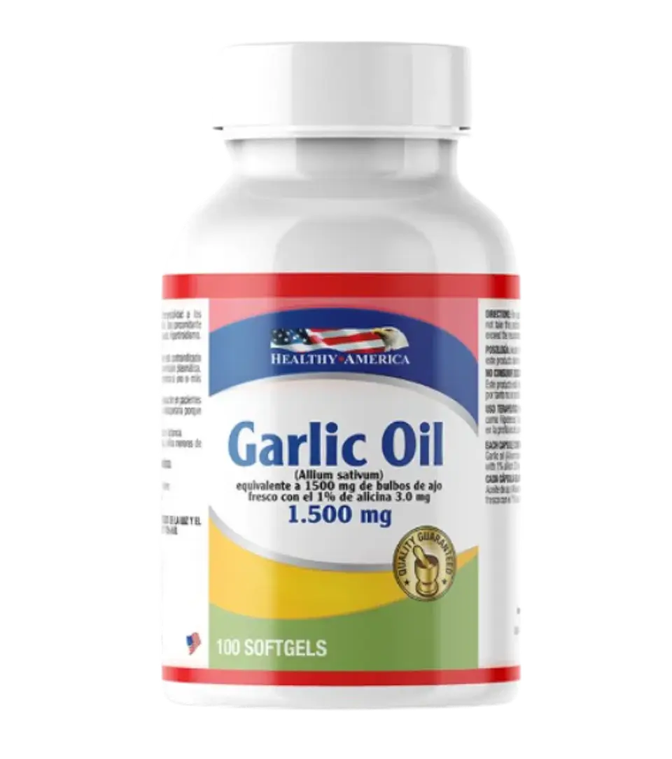 Garlic Oil 1500 mg 100 softgels Healthy America 1