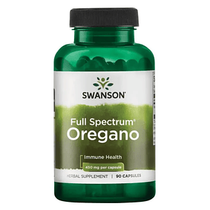 Full Spectrum Oregano 450 mg 90 Cápsulas Swanson