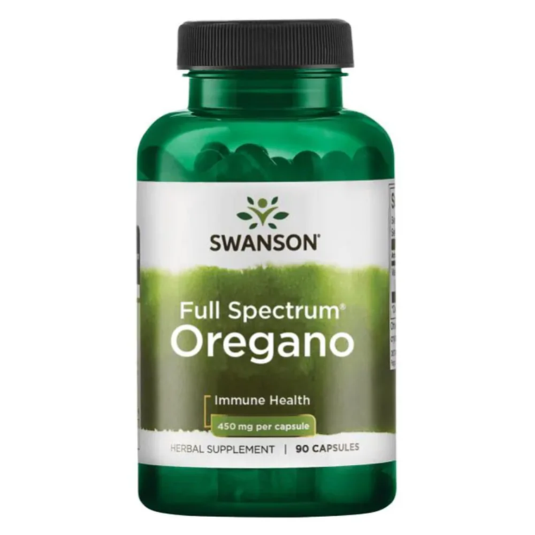 Full Spectrum Oregano 450 mg 90 Cápsulas Swanson 1