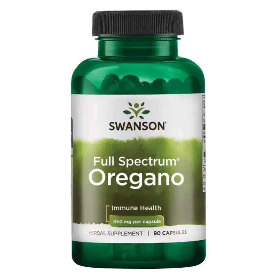 Full Spectrum Oregano 450 mg 90 Cápsulas Swanson 1