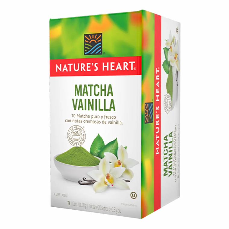 Té Matcha y Vainilla 20 Sobres Nature's Heart 1