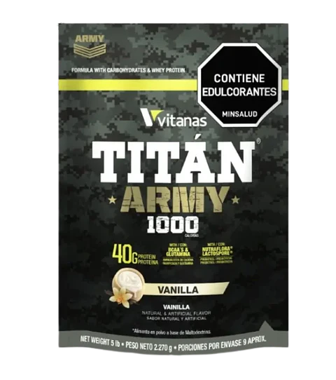 Titan Army 5 Libras Mass Gainer Vitanas Vainilla