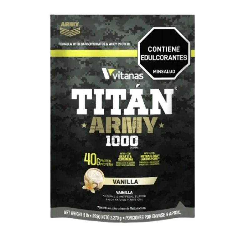 Titan Army 5 Libras Mass Gainer Vitanas Vainilla 1
