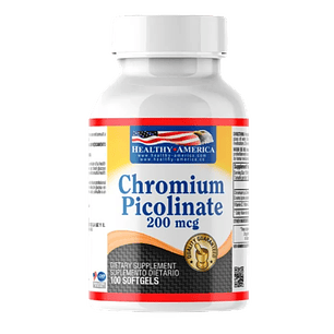 Chromium Picolinate 200 mcg 100 Softgels Healthy America