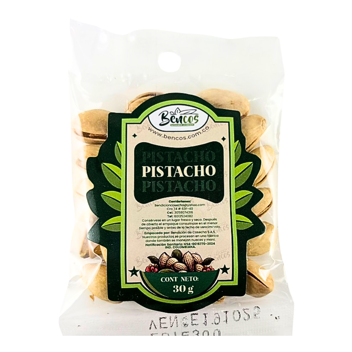 Pistacho 30 gr Bencos 1