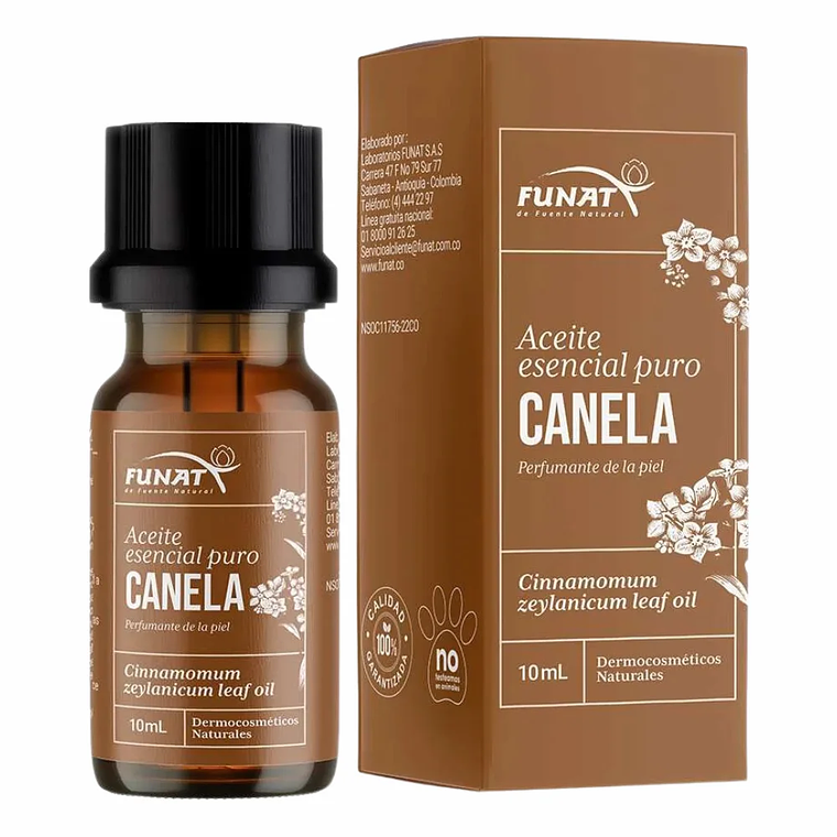 Aceite Esencial Puro de Canela de 10 ml Funat 1