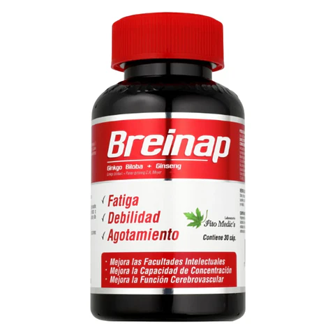 Breinap Ginkgo mas Ginseng 30 Cápsulas Fito Medic´s