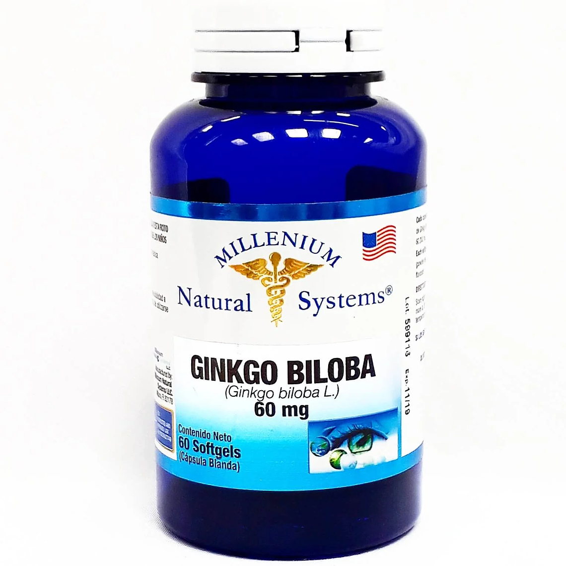 Ginkgo Biloba 60 mg 60 Softgels Natural Systems 1