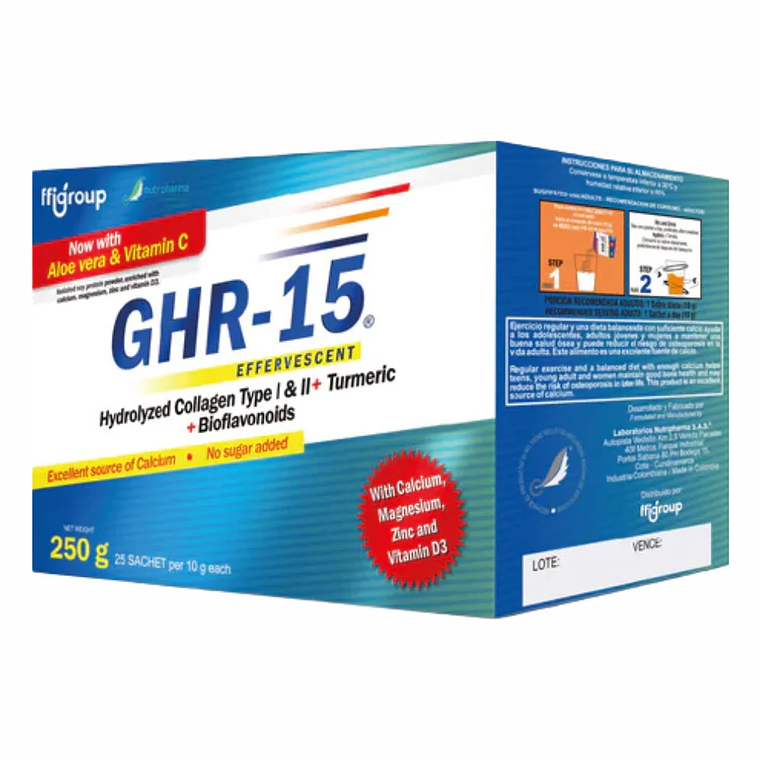 GHR - 15 Colágeno Hidrolizado 250 gr Nutripharma 1