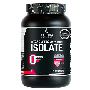 Sascha Whey Protein Isolate Fresa 2.17 libras