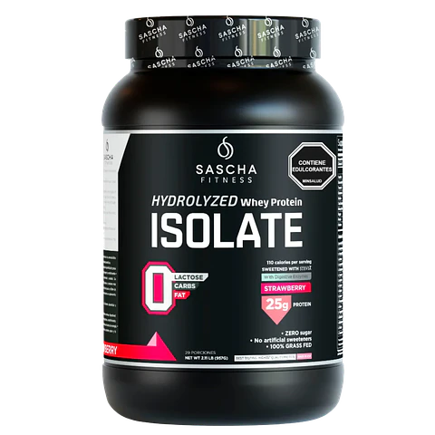 Sascha Whey Protein Isolate Fresa 2.17 libras
