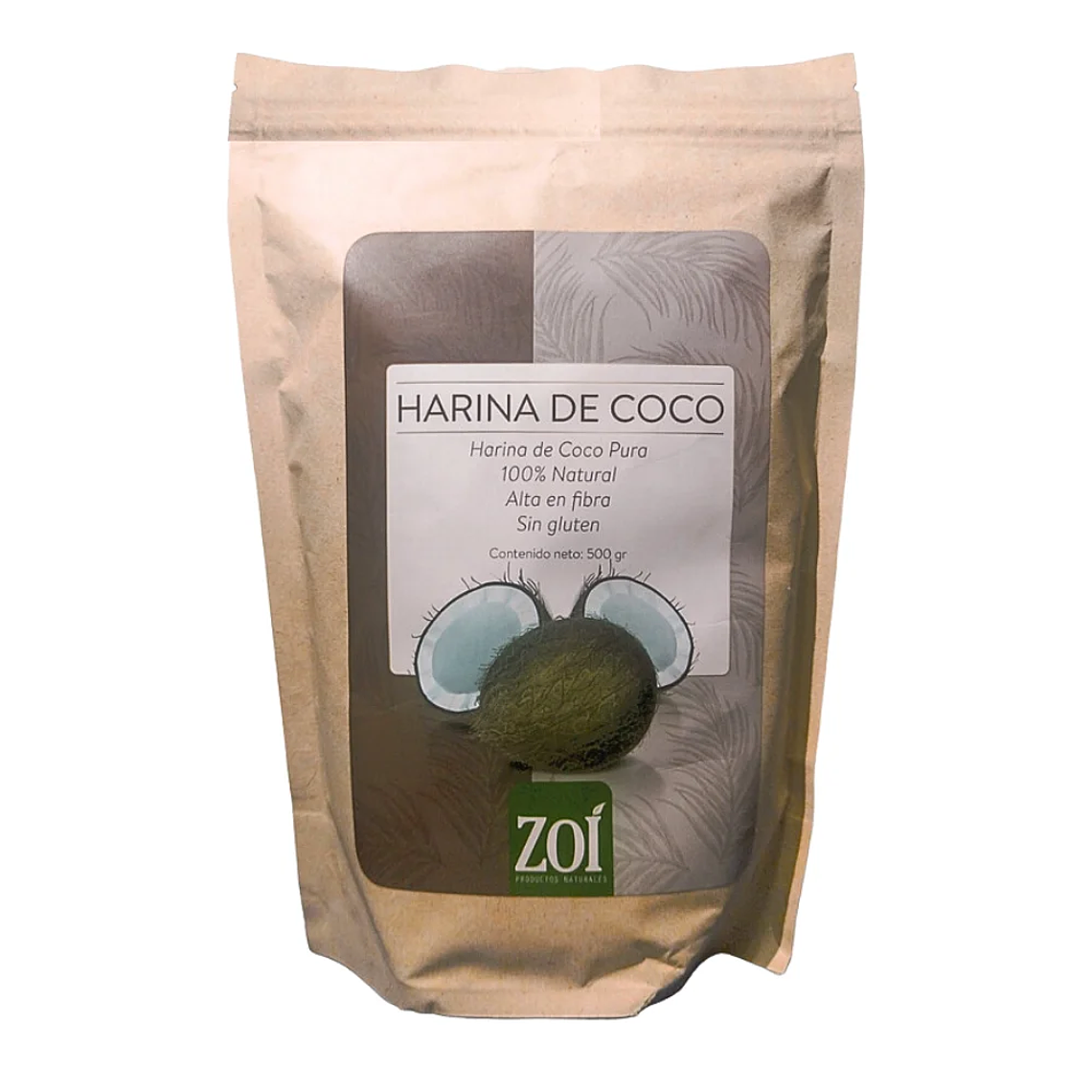 Harina de Coco 500 gr Zoí 1
