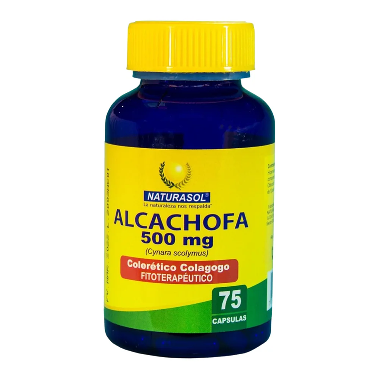 Alcachofa 500 mg 75 Cápsulas Naturasol 1
