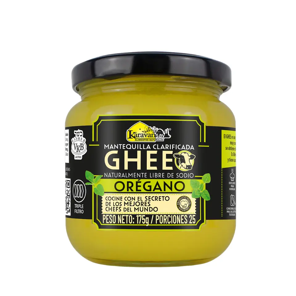 Mantequilla Clarificada Ghee Orégano Karavansay 175 gramos 1
