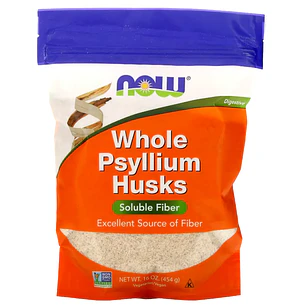 Whole Psyllium Husks Now 454grs 