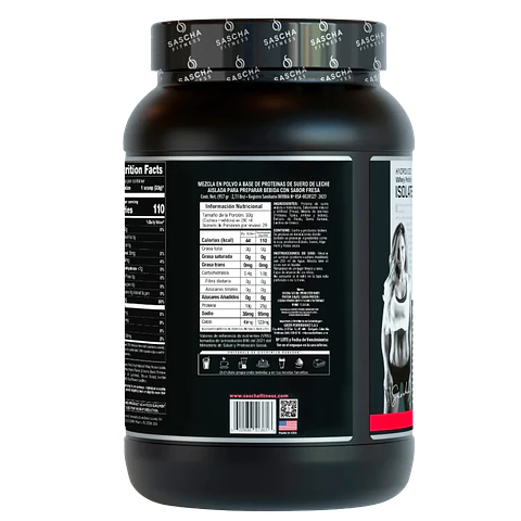 Sascha Whey Protein Isolate Fresa 2.17 libras
