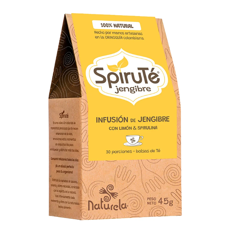 Spiruté Jengibre Infusión 30 Tisanas Naturela 1