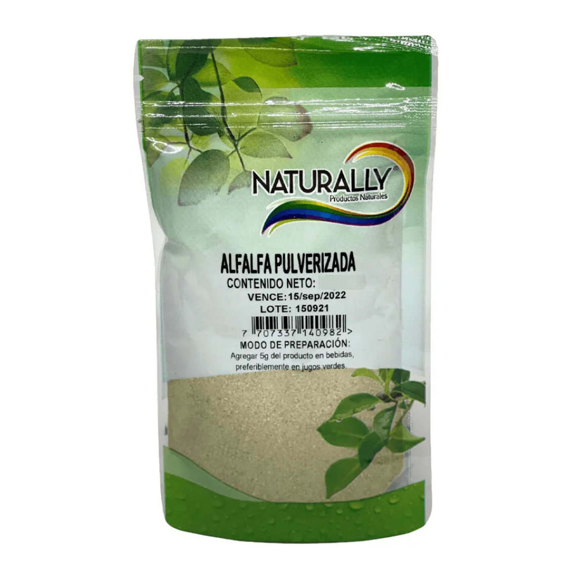 Alfalfa Pulverizada 200 gramos Naturally 1