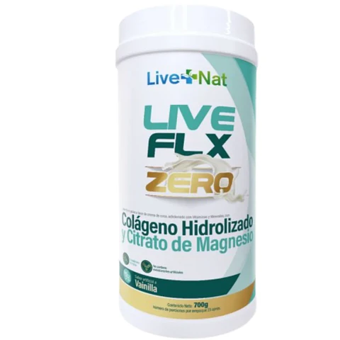Colágeno Hidrolizado y Citrato de Magnesio LIVE FLX ZERO 700grs  LIVE+ NAT