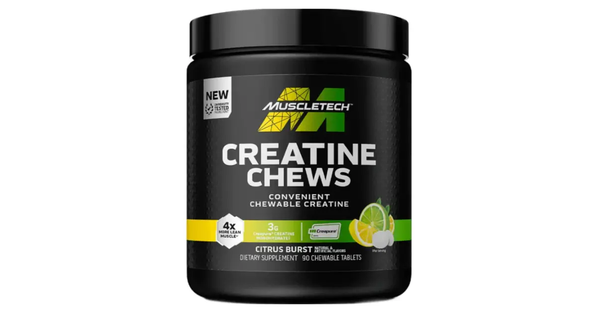 Creatine Chews Creapure Muscletech | Mis Vitaminas