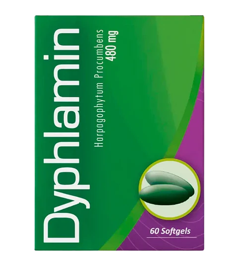 Dyphlamin Harpagofito 480 mg  60 Softgels Healthy America