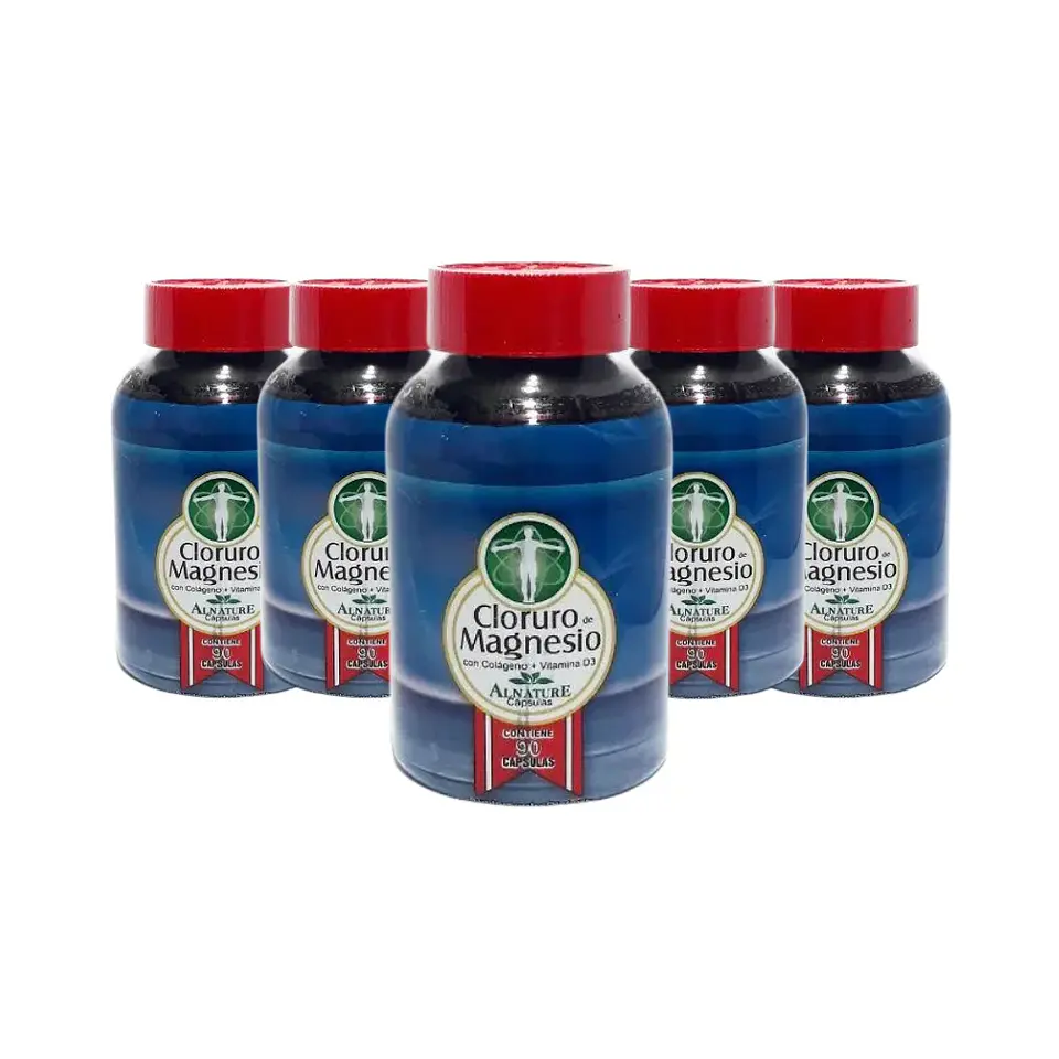 Combo Cloruro de Magnesio con Colageno y Vitamina D3 por 5 Unidades 1