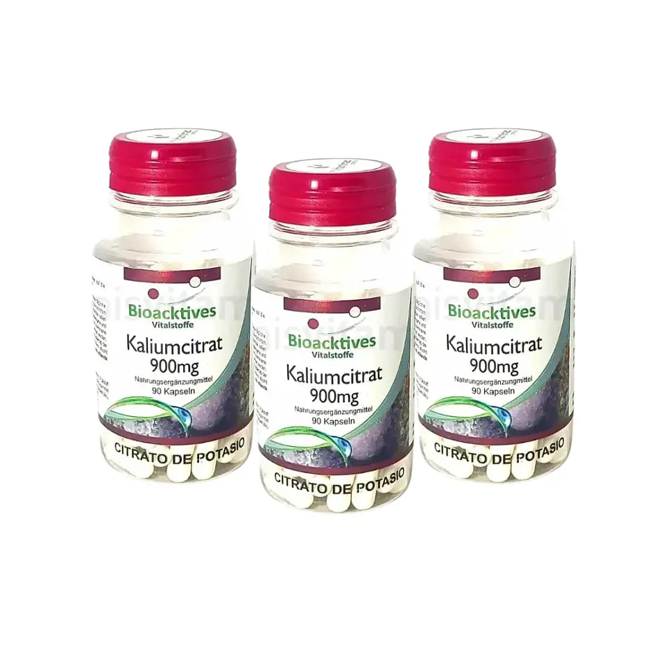 Combo Citrato de Potasio Bioacktives 90 Cápsulas 3 Unidades 1